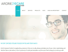 Tablet Screenshot of airdrieeyecare.com